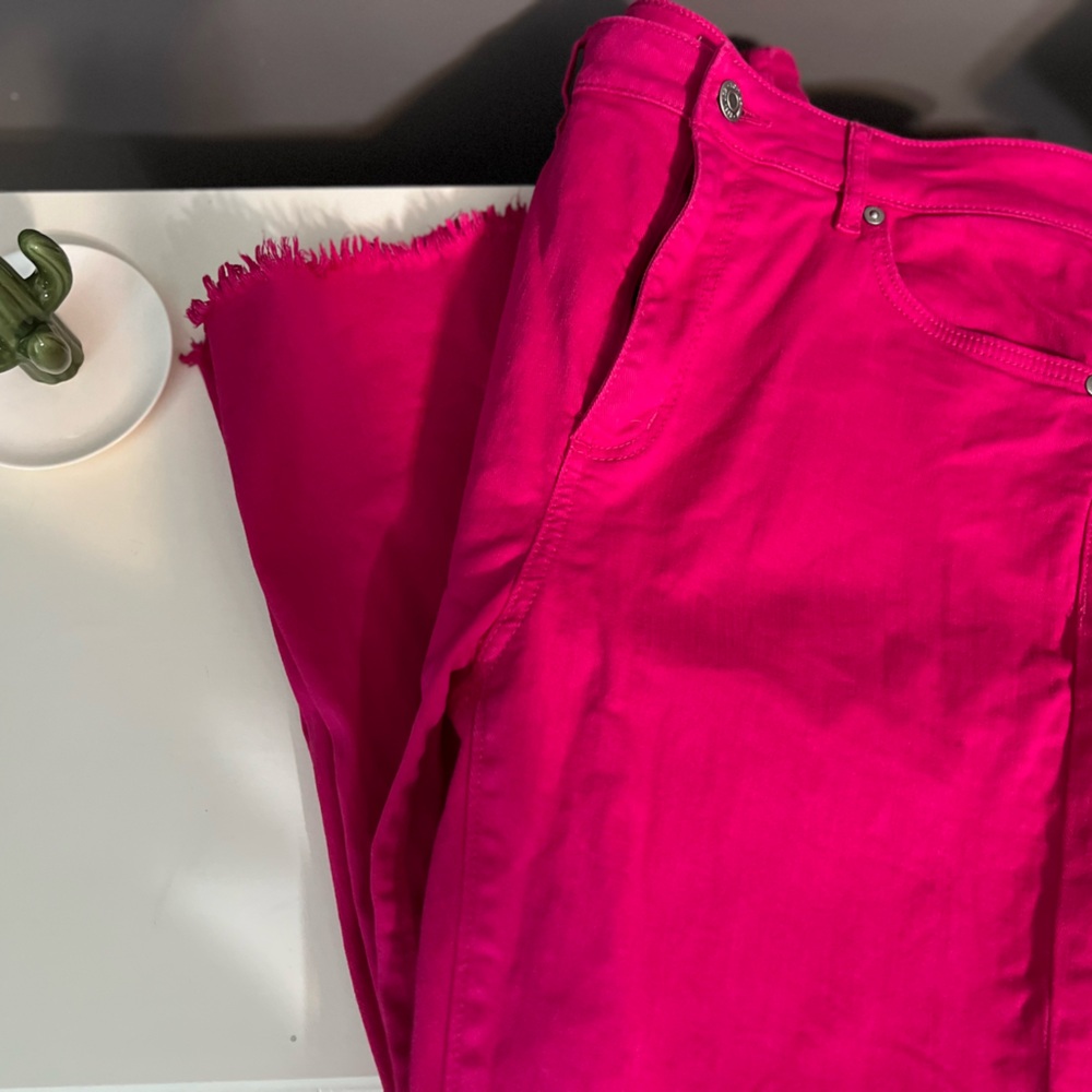 LOFT Fuchsia Ankle Jeans